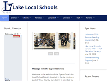 Tablet Screenshot of lakeschools.org